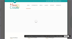 Desktop Screenshot of haus-cristallo.de